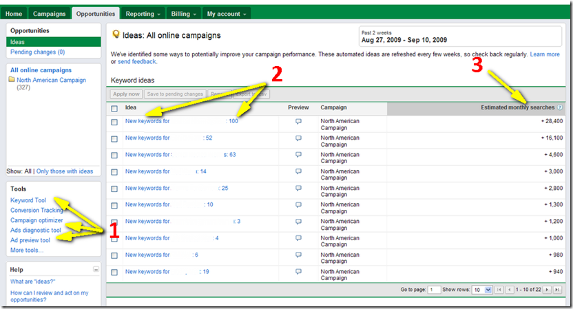 Google Adwords Opportunities