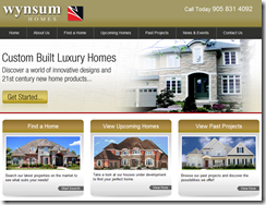 Wynsum Homes Website by TechWyse