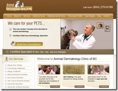 Animal Dermatology Website by Techwyse