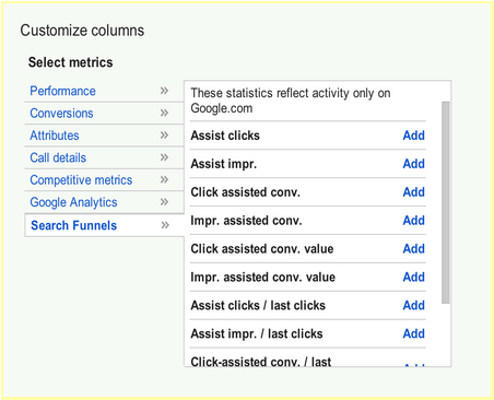 New AdWords Search Funnel Columns will Make Paid Search Management Easier