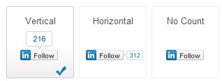 LinkedIn Follow Buttons