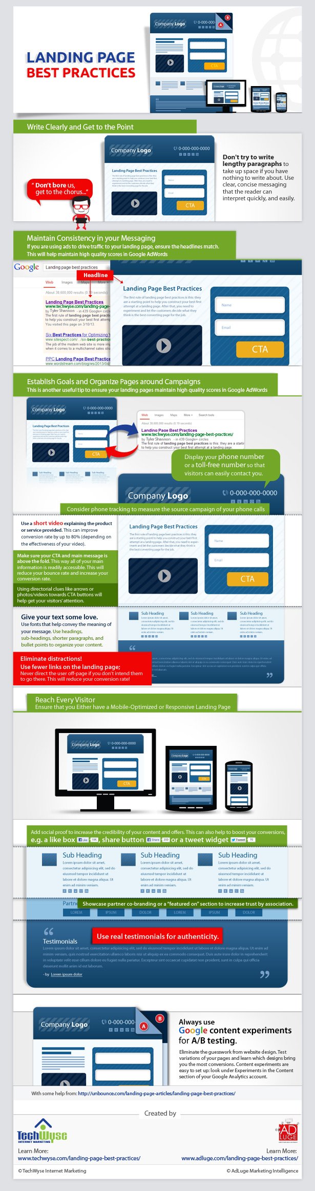 Infographics Landing Page Best Practices