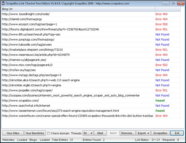 ScrapeBox Link Free Checker Edition ScrapeBox Link Free Checker Edition