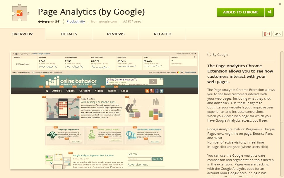 Become a Google Analytics Rock Star with Google Page Analytics