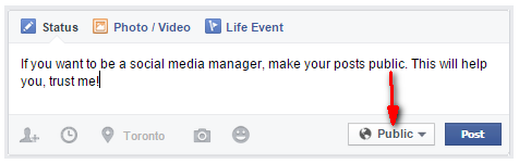 Social Media Managers Should Make Their Facebook Posts Public