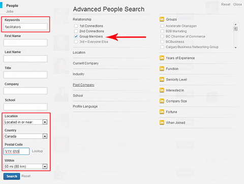 Linkedin Advanced People Search