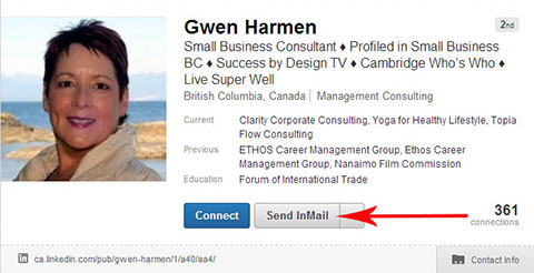 InMail in LinkedIn Profile