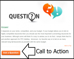  CTA - call to action