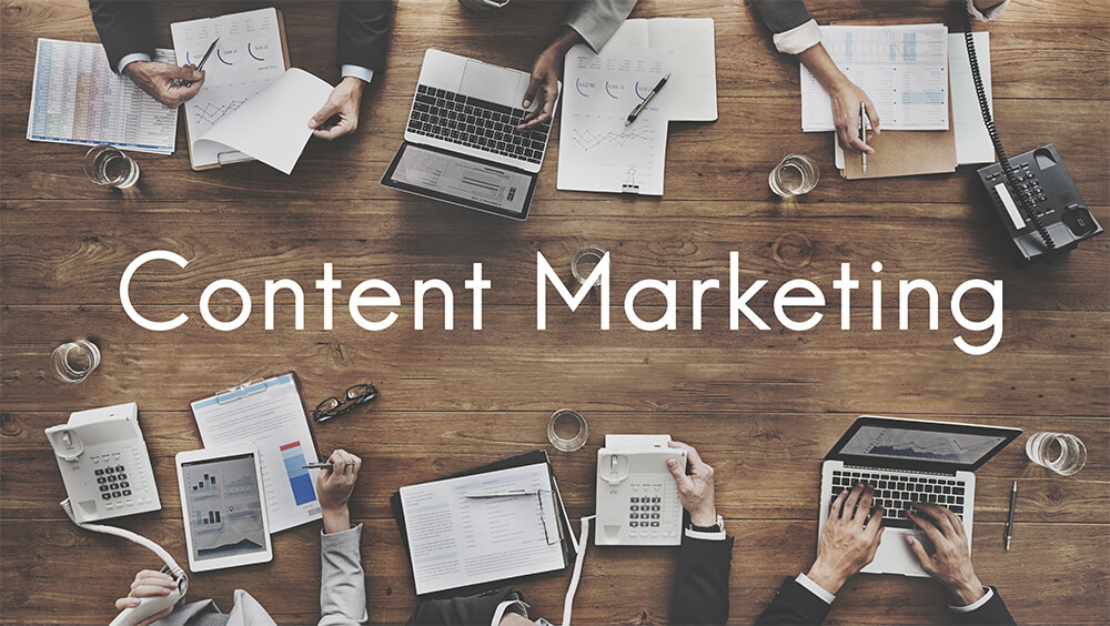 Strength online presence using content marketing