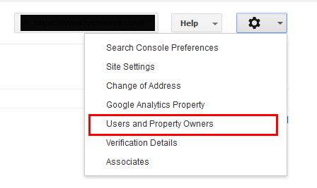 Add Someone In Search Console - Step 1