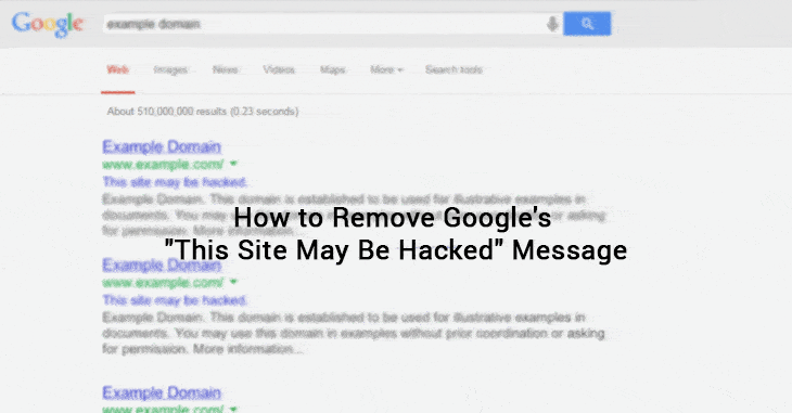 Google Hacked Message