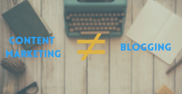 content is not blogging