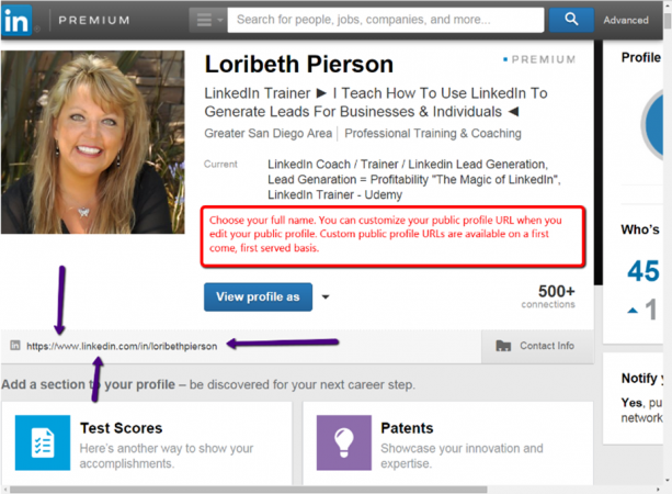 Loribeth Pierson LinkedIn Screenshot