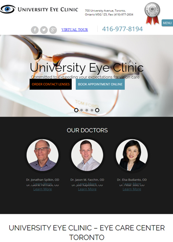 University Eye Clinic ipad