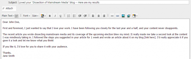 Favor Email