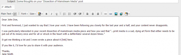 Quote Email