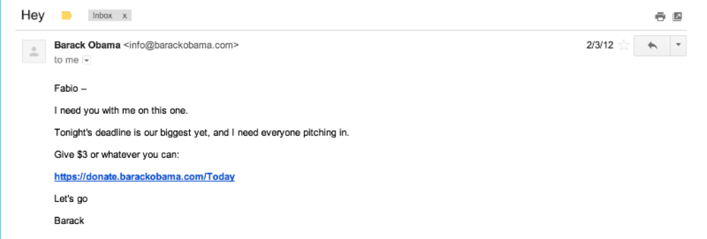 Obama's Email