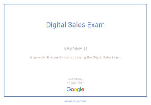 steps to become a Google Certified Digital Sales Representative