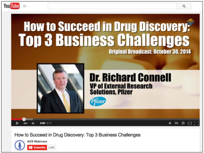 Youtube Video: How to Succeed in Drug Discovery