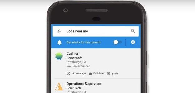 Google’s job search-Jobs near me