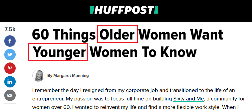 huffpost article title