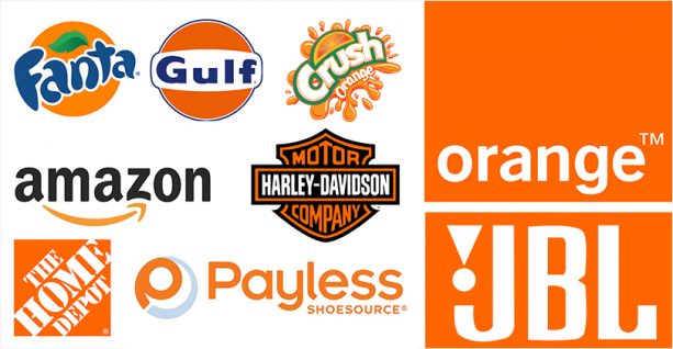 brands using color orange