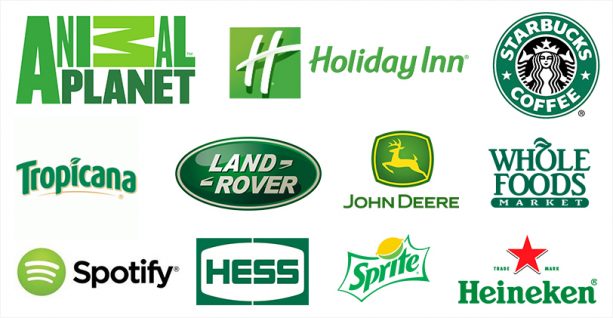 Brands using color green psychology