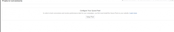 quora pixel setup