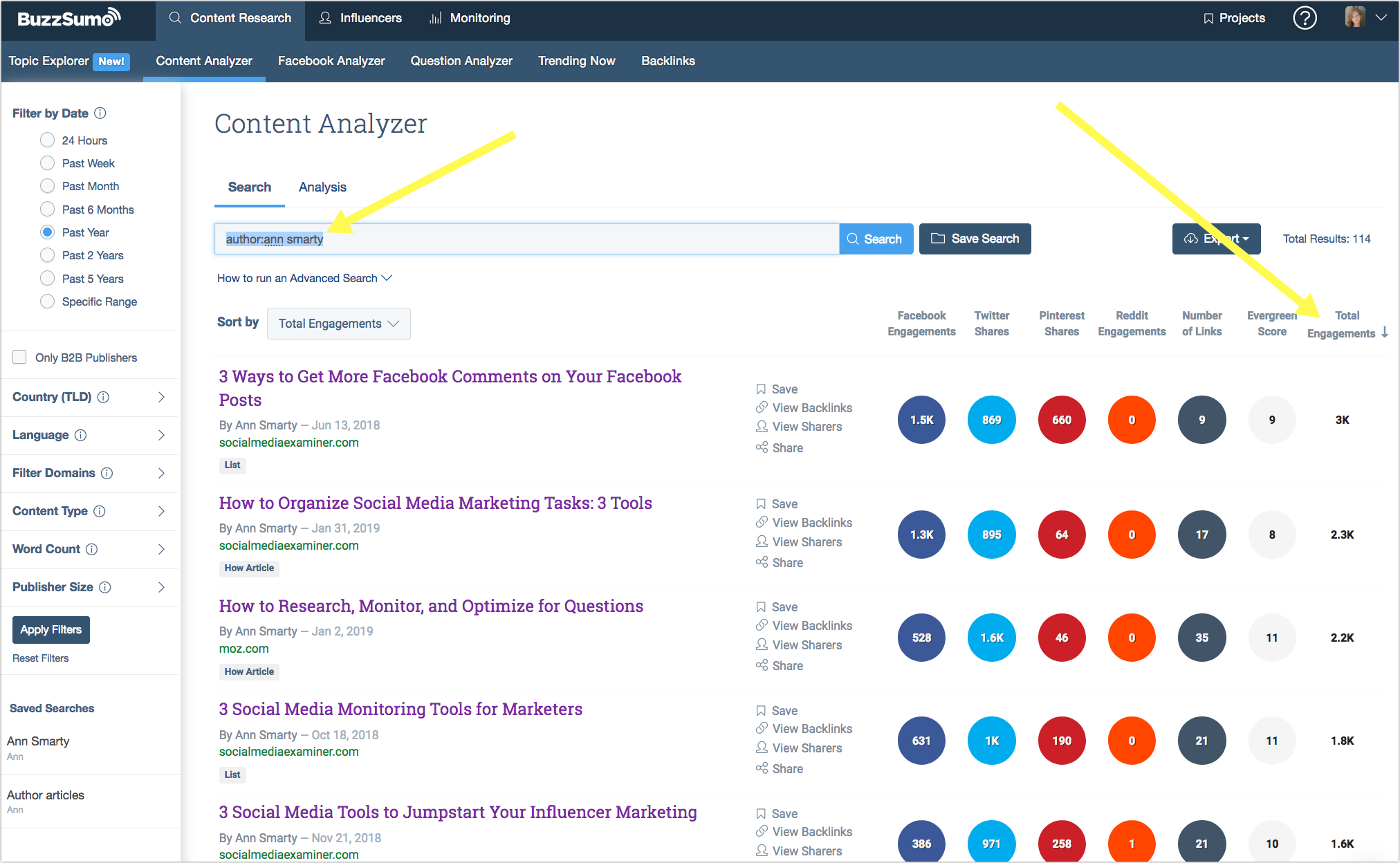 Buzzsumo authorship