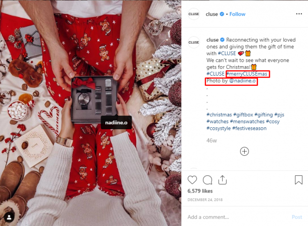 Social proof - Instagram post