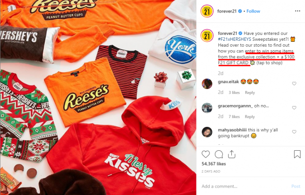Giveaway Instagram posts - Reeses