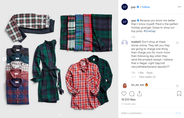 GAP - Seasonal Instagram campaign