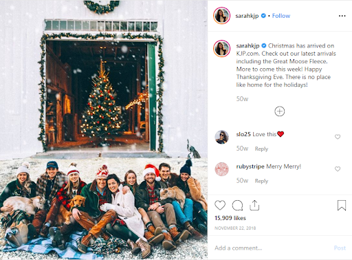 Instagram post - Behind the scenes