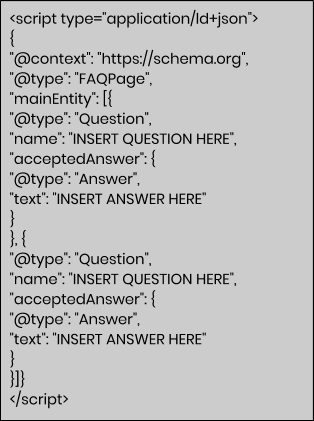 example for FAQ schema code