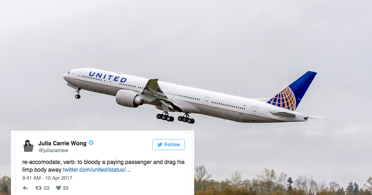 United airlines incident - Social media reaction