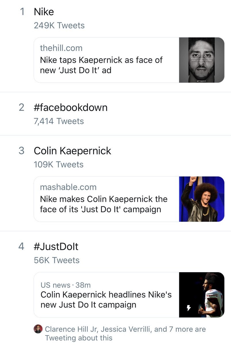 Colin Kaepernick & Nike - Twitter Reaction
