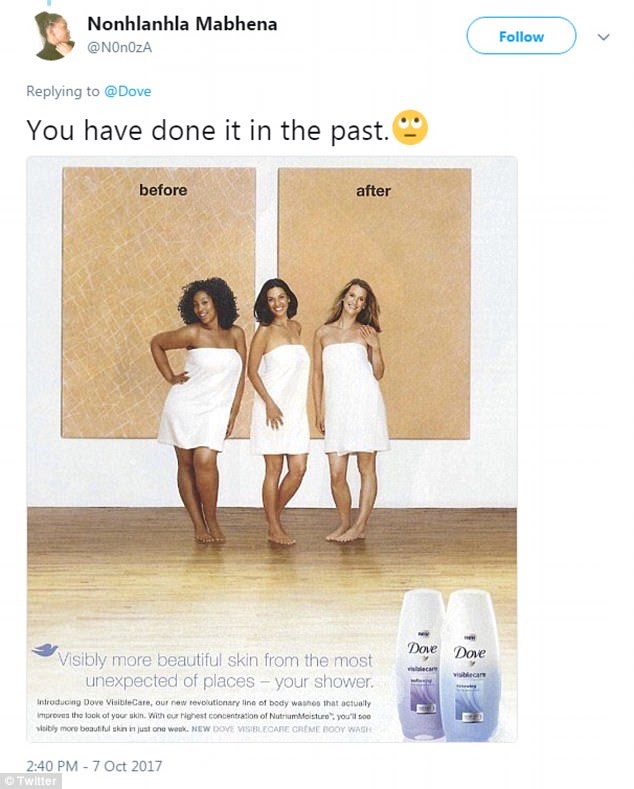 Dove campaign - Twitter reaction