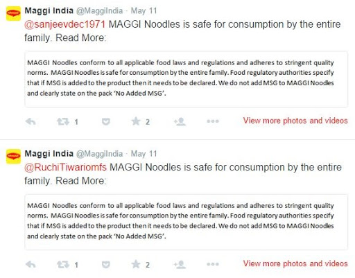 Nestle maggi tweets