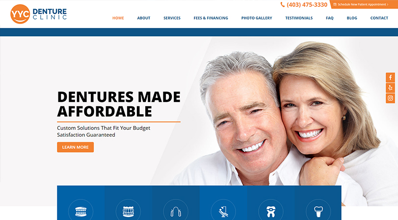YYC Denture Clinic Desktop
