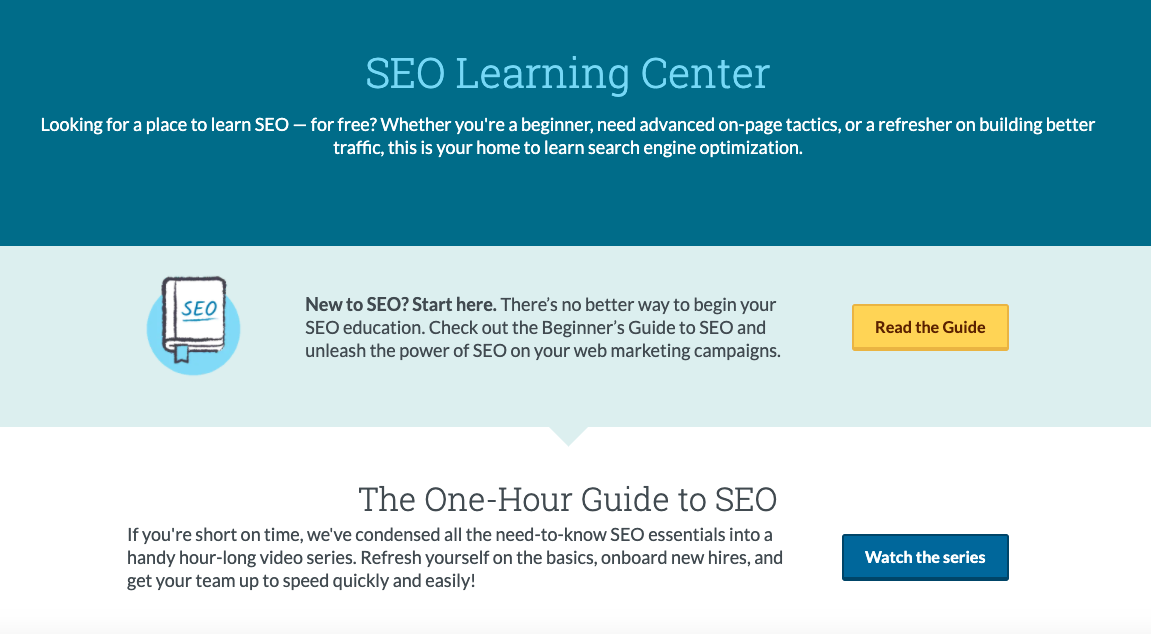 SEO learning center