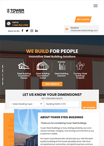 Tower Steel Buildings Tab