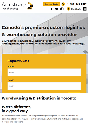 Armstrong Warehousing Tab