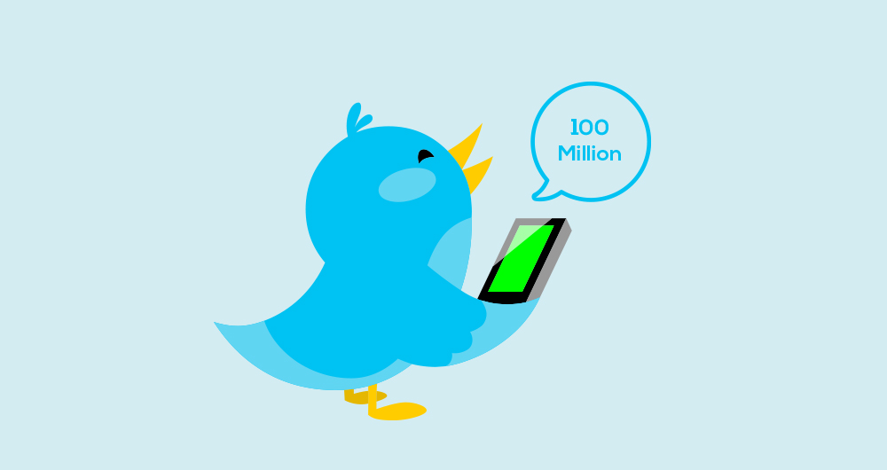 Twitter reaches 100 Million Active Users