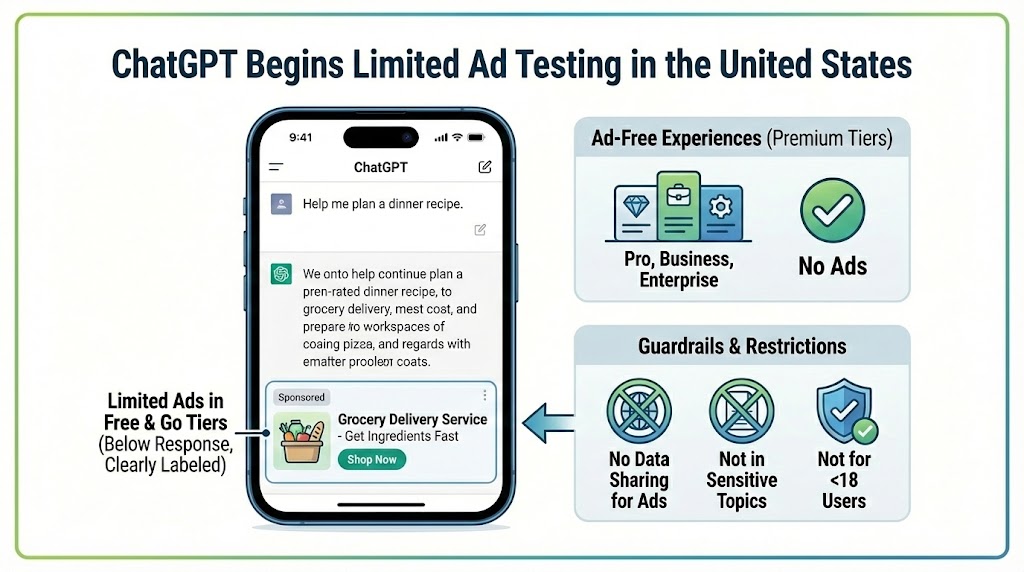 ChatGPT Begins Limited Ad Testing in the United States
