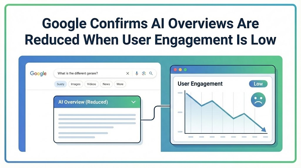 Google Confirms AI Overviews Are Reduced When User Engagement Is Low