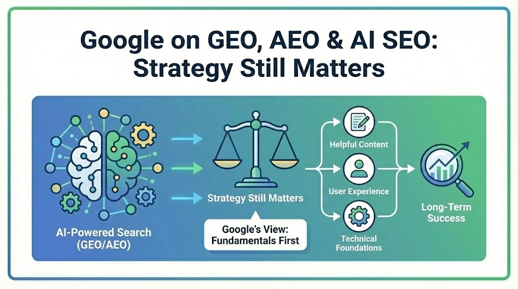 Google on GEO, AEO & AI SEO: Strategy Still Matters