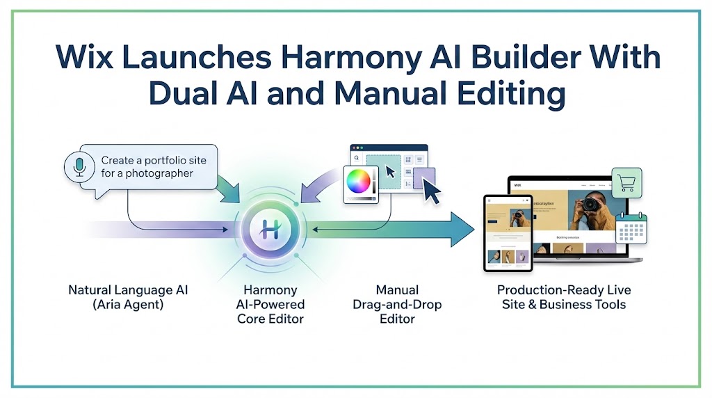 Wix Launches Harmony AI Builder With Dual AI and Manual Editing