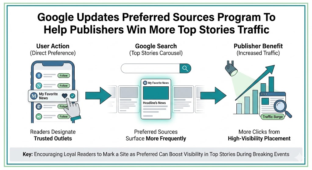 Google Updates Preferred Sources Program To Help Publishers Win More Top Stories Traffic