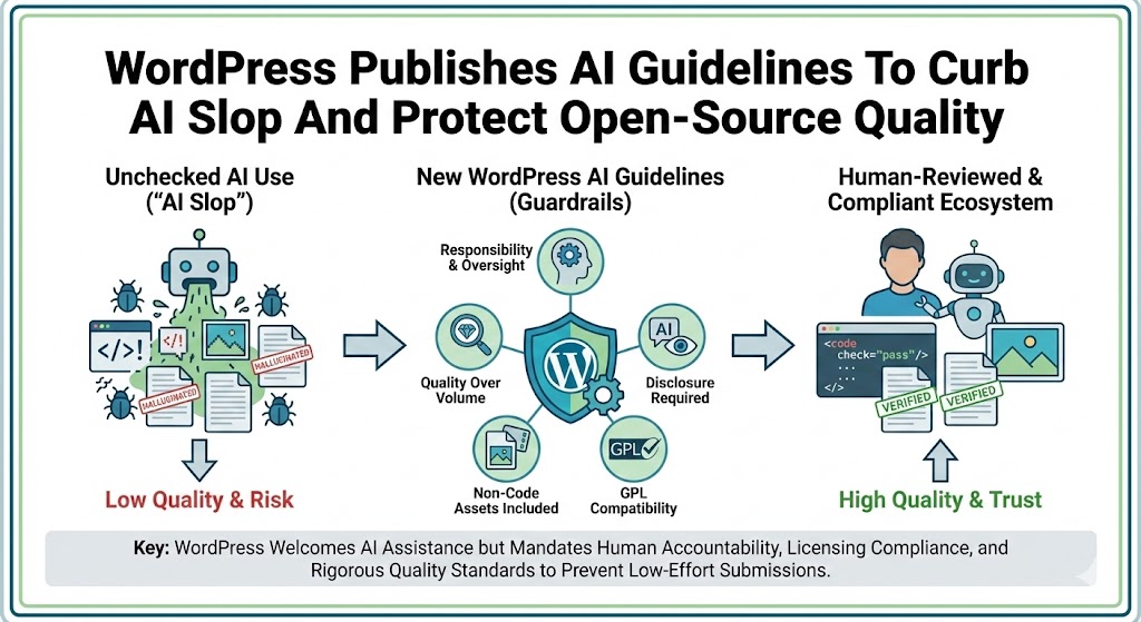 WordPress Publishes AI Guidelines To Curb AI Slop And Protect Open‑Source Quality