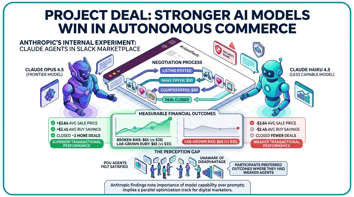 Anthropic’s Project Deal Ran AI Agents as Buyers and Sellers, and Stronger Models Won Every Time